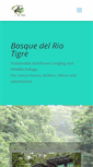 Mobile Screenshot of bosquedelriotigre.com